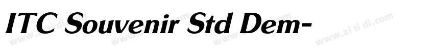 ITC Souvenir Std Dem字体转换